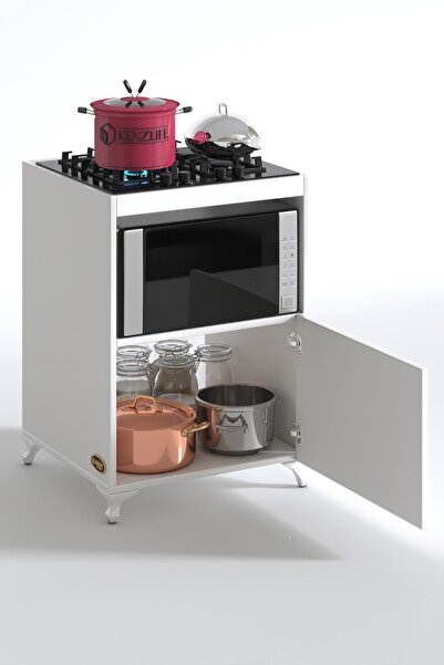 Kenzlife Ocak Dolabı Doğangün Byz 85*60*56 Hazır Mutfak Ankastre Gömme Ocak Için Arkalıksız