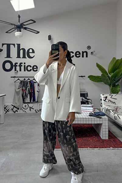 Gülşah Evecen Unisex T-G Desen Eskitme Eşofman