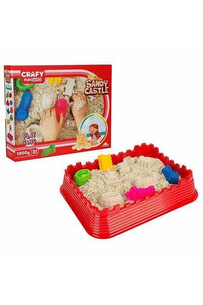 Sunman Nessiworld 2787 مجموعة رمل اللعب Crafy Adventure Castle 10 قطع 1000 جم