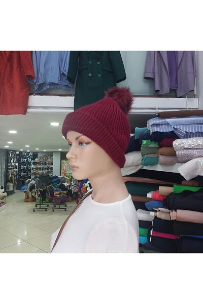 EFİL Pompom Knitted Beret