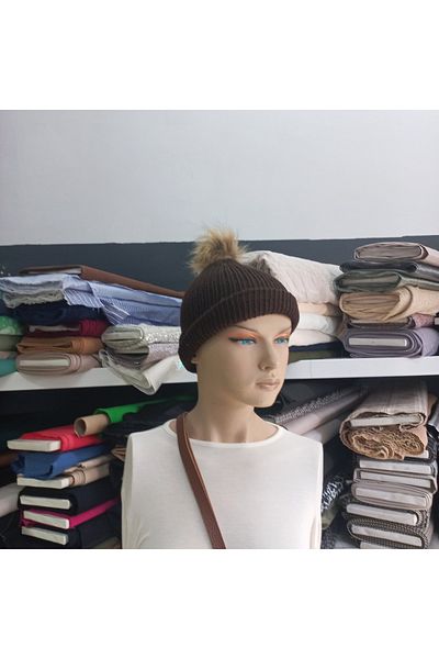 EFİL Pompom Knitted Beret
