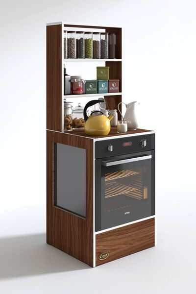 Kenzlife Ankastre Fırın Dolabı Nevgece Cvz 165*60*56 Mutfak Eko Düz