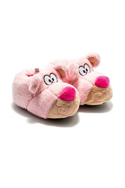 Twigy Pink Fibert Children's Animal Slippers - 30/35