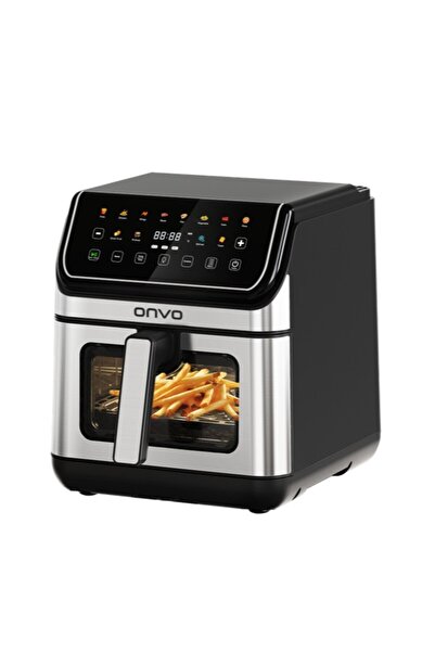 ONVO OVFRY13 8L Alt-Üst Çift Rezistanslı Seramik Kaplama Desenli AirFryer