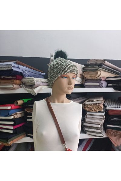 EFİL Pompom Knitted Beret
