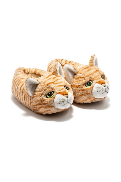 Twigy Pompik Women's, Waiter Size Animal Slippers Yellow 36/41