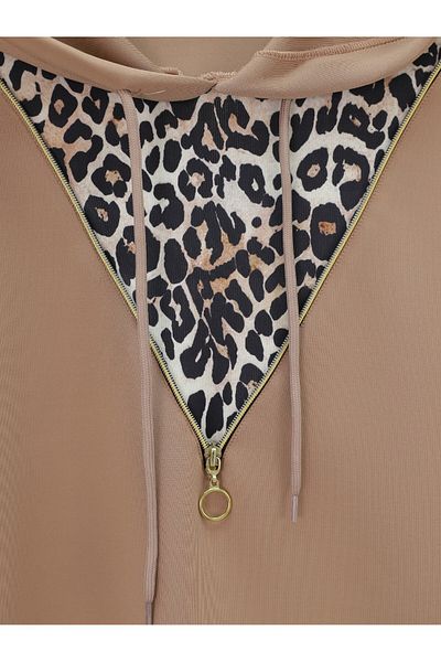 Modamorfo Σετ Leopard Mink Skuba - Με κουκούλα και φερμουάρ