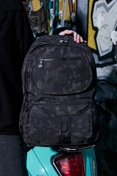 YOGII Makra Model Unisex Waterproof Crinkle Fabric Multi-Compartment Laptop School and Backpack