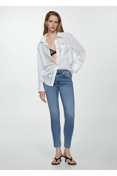 MANGO Woman Skinny zkrácené džíny