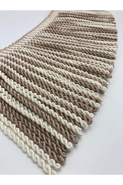 KATMERTEKS Bouillon Fringe 10 Meters Cream-Mink Color