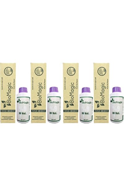 BIOMAGIC Saç Boyası (GRİ) Oksidan (4 ADET)