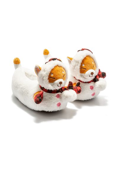 Twigy Papuci pentru copii Eskimo Animal Alb 30/35