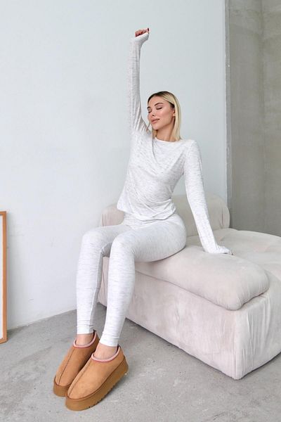 C&City Gray High Waist Soft Trousers