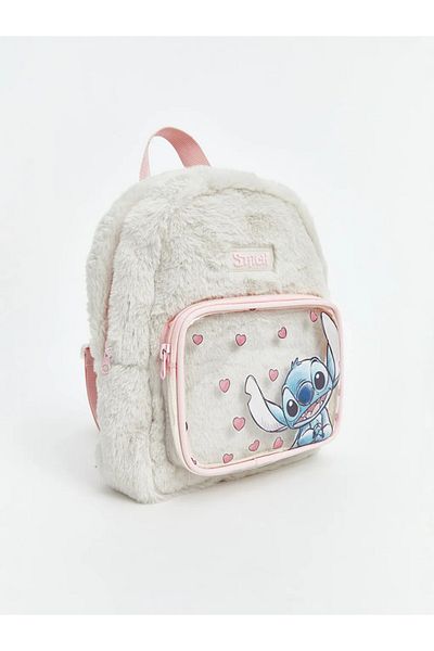 LC Waikiki Dívčí batoh Lcw Accessories Ecru Stitch Printed