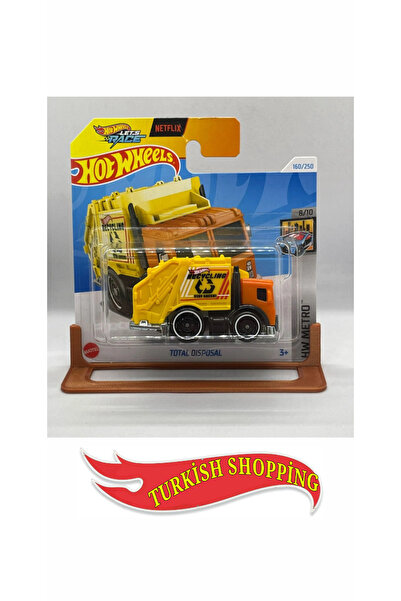 HOT WHEELS 1/64 Ölçek Total Disposal Çöp Kamyonu