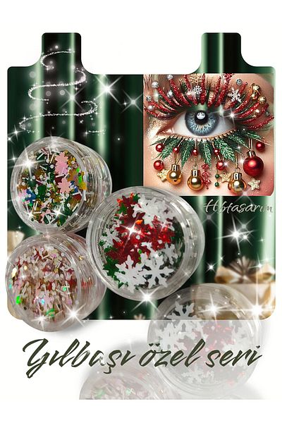 hbtasarim Glitter Makeup in New Year's Glitter - Decorate Shadow