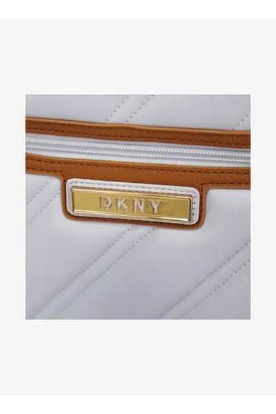 Dkny Textured Backpack with Zip Closure and Adjustable Straps