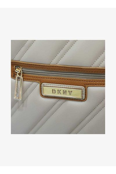 Dkny Textured Backpack with Zip Closure and Adjustable Straps