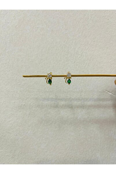 Çelikoğlu Kuyumculuk ÇELİKOĞLU KUYUMCULUK 8 AYAR ALTIN KEDİLİ BEBEK ÇOCUK KÜPESİ 0,88 GR