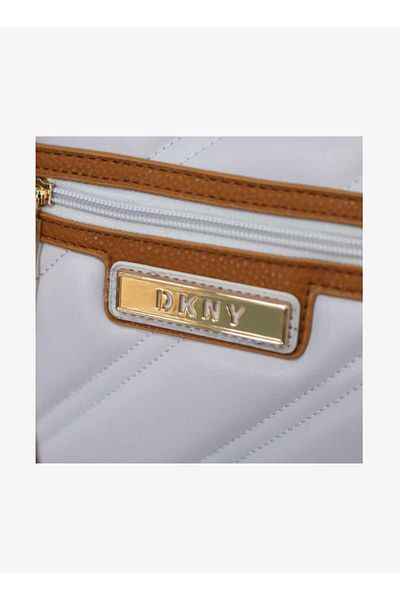 Dkny Textured Duffle Bag with Zip Closure