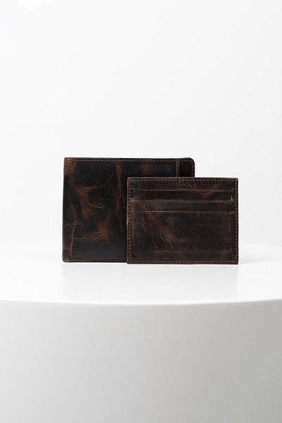 BAYDERİ Genuine Leather Men's Wallet with Extra Card Holder