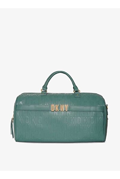 Dkny حقيبة دافل ذات مقابض مزدوجة وإغلاق بسحاب