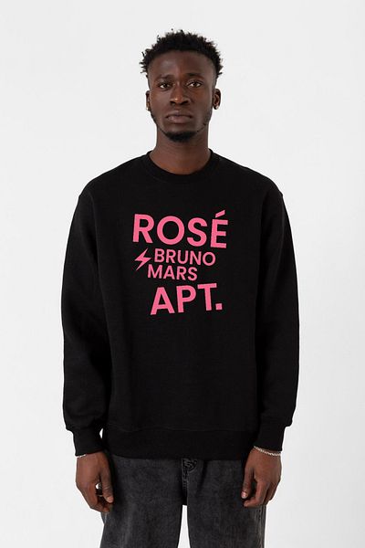 Tshirthane Мъжки суитшърт 2ip с черна имитация на BLACKPINK ROSE и BRUNO MARS APT
