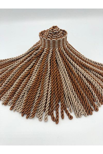 KATMERTEKS Bouillon Fringe 6 Meters Brick-Mink Color