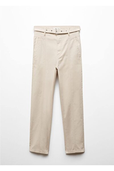 MANGO Woman Slouchy džínové kalhoty s otočeným pasem