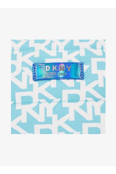 Dkny Monogram Print Pouch with Zip Closure