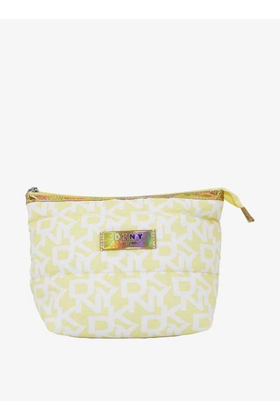 Dkny Monogram Print Pouch with Zip Closure