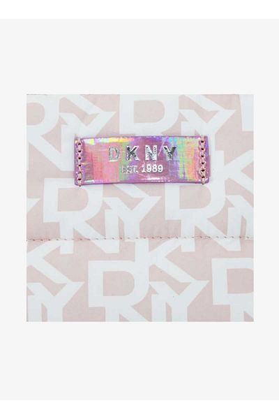 Dkny Monogram Print Pouch with Zip Closure