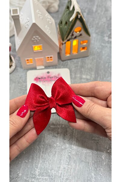 Toka Perisi Bebek Kadife Saçsız Bebek Tokası (Saçı az bebek tokası)