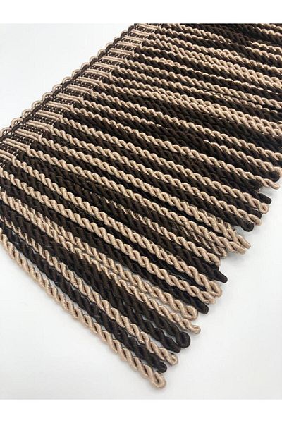 KATMERTEKS Bouillon Fringe 10 Meters Brown-Mink Color
