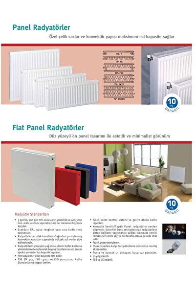 Maktek Panel Radyatör 500x700 Tip 22 Pkkp 50x70 1 Adet ( Kalorifer Petek )