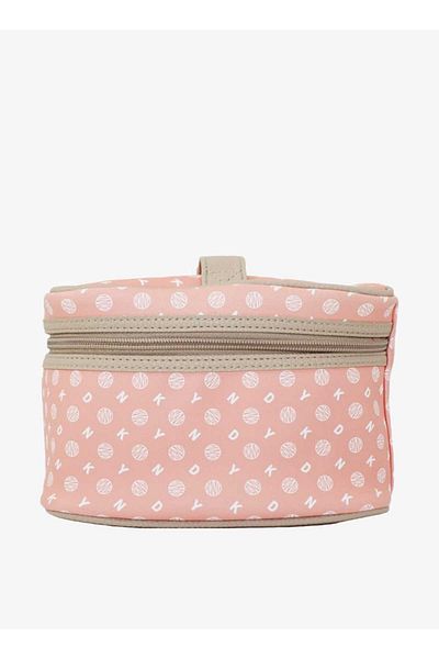 Dkny Printed Vanity Bag with Zip Closure and Handle