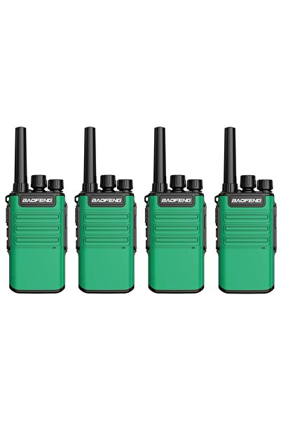 BAOFENG 4 adet pmr YEŞİL Baofeng v8 type c şarjlı inşaat şantiye av gezi tur ...