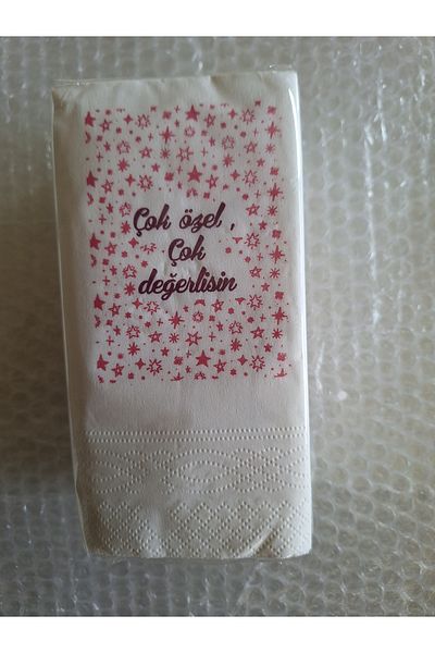 YAKUT 50 Double Layer Talking Napkin Written Presentation Napkin Napkin