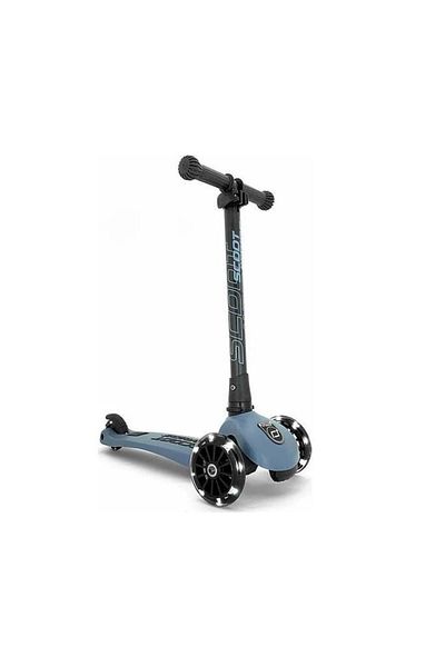 SCOOT AND RIDE Highwaykick 3 LED Wheels Children's Scooter Petrol Blue170301-96347