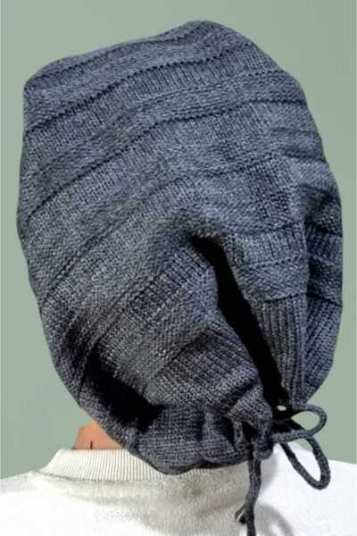 Uniquetrenders Чоловіча зимова в'язана шапка та шарф