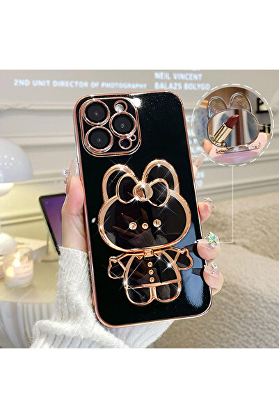 Hatreds Oppo Reno 5 Lite Uyumlu Kılıf Sevimli Cute Cat Standlı | Lazer Siliko...