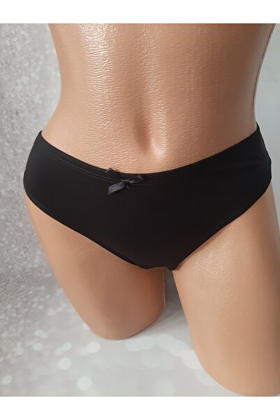 Butik Külot Siyah Düz Rahat Penye Külot