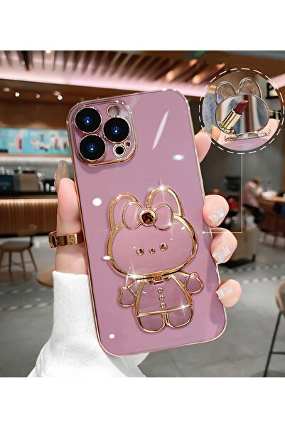 Hatreds Oppo Reno 5 Lite Uyumlu Kılıf Sevimli Cute Cat Standlı | Lazer Siliko...