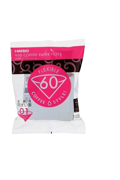 Hario V60 01 Filter Paper 100pcs Vcf-01-100w