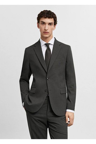 MANGO Man Μπουφάν Comfort Stretch Fabric Slim-Fit Blazer