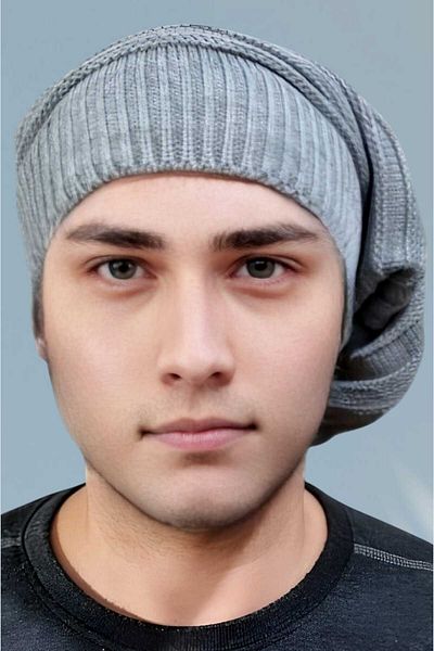 Trenderrs Ανδρικά χειμωνιάτικα πλεκτά πλεκτά Beanie και γιακάς λαιμού