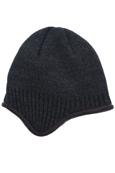 AXE SPORTSWEAR Anthracite Color Winter Beret with Fleece Inside and Earmuffs