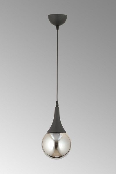 ESSLİGHT Mila Single Pendant Chandelier (Smoked Glass) Entrance Hall Young Room