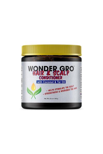 Wonder Gro بلسم للشعر وفروة الرأس بزيت جوز الهند والقطران 340 جرام