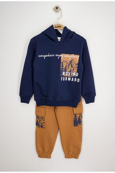 İsobel Kids Moving Forward Hooded Cargo Pocket Set